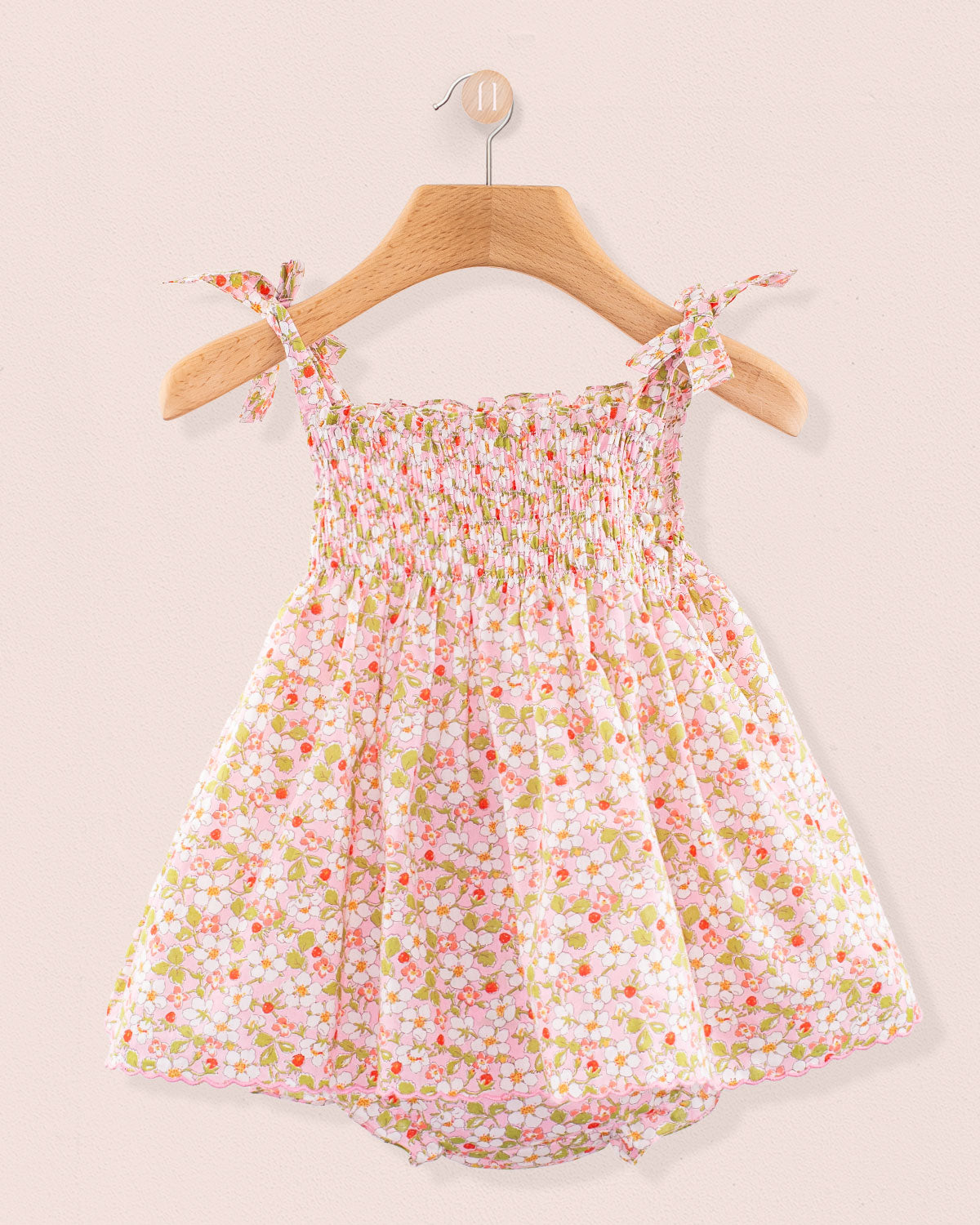 Millie Liberty Strawberry Field Pink Mini Dress Set